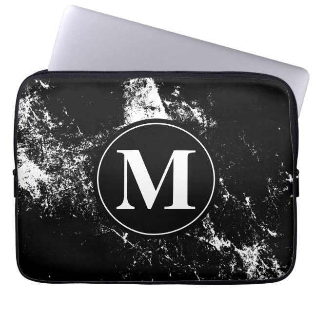 Capa Para Notebook Branco Preto Marcado Personalizado (Frente)