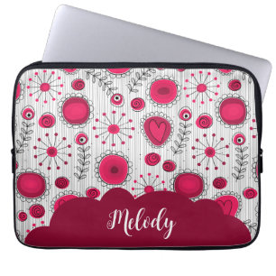 Capa Para Notebook Brancos brancos, brancos, brancos, flores nome flo