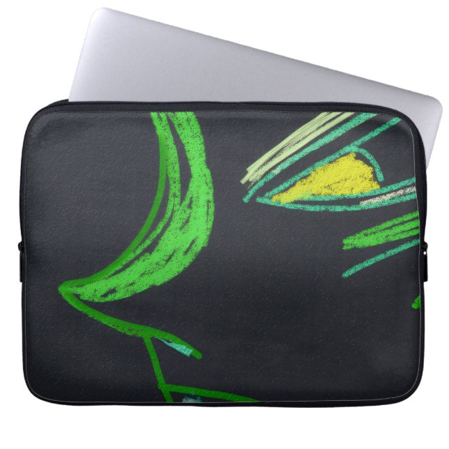Capa Para Notebook Bright Green Character Electronics Bag (Frente)