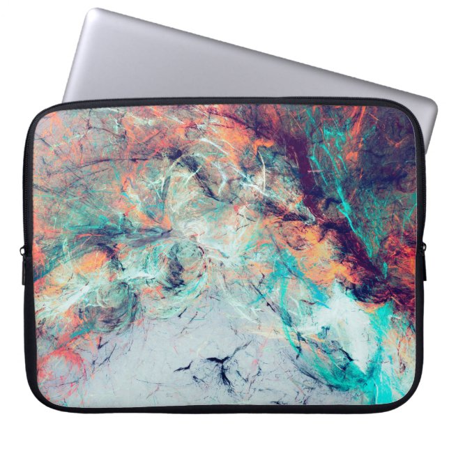 Capa Para Notebook Bright splashes artísticos. Tendência de pintura d (Frente)
