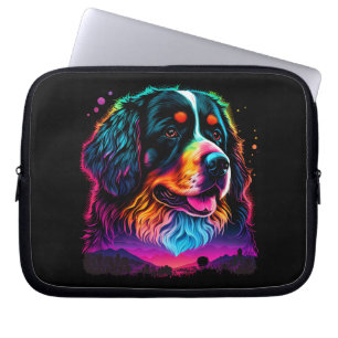 Capa Para Notebook Brilhante e Bonito Cão de Montanha Bernês