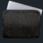 Capa Para Notebook Brilhante e brilho na imagem preta<br><div class="desc">O brilho do ouro moderno brilha e brilha a imagem em um fundo preto.</div>