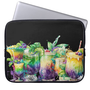 CAPA PARA NOTEBOOK BRILHANTES BEBIDAS MARDI GRAS FESTIVAS DE COR BREV