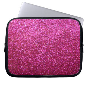 Capa Para Notebook Brilho do rosa quente do falso