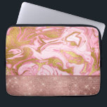 Capa Para Notebook Brilho Dourado rosa e mármore cintilante<br><div class="desc">Rosa rosa rosa Dourada Brilhante e Capa de mármore brilhante. A Capa de mármore rosa e Dourada é perfeita para a garota que ama ouro rosa e brilho.</div>