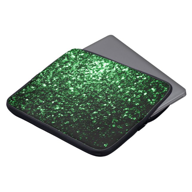 Capa Para Notebook Brilho falso verde escuro (Frente Topo)