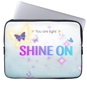 Capa Para Notebook ✨ Brilho No Laptop De Pastel De 13" - Você É Leve