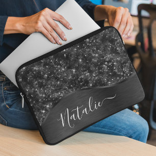 Capa Para Notebook Brilho Preto Metálico Personalizado