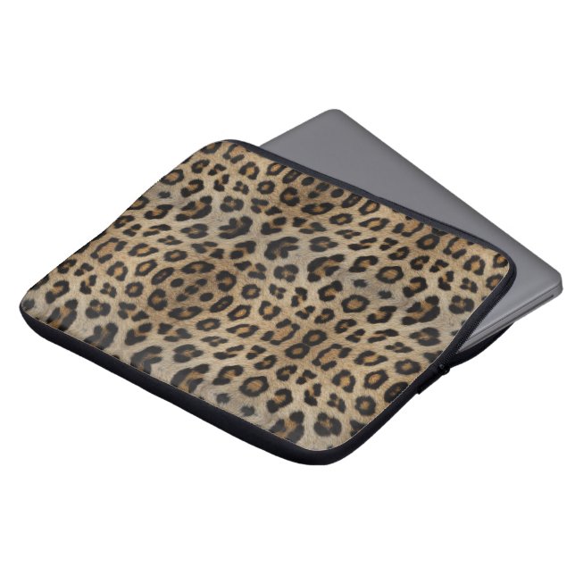 Capa Para Notebook Brincadeira de pele de leopardo-de-criança diversã (Frente Topo)