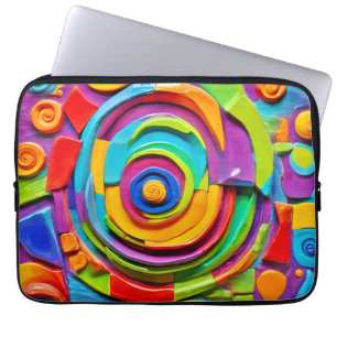 Capa Para Notebook Brincadeira Surreal Colorida