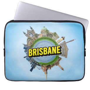 Capa Para Notebook Brisbane minúsculo pequeno planeta arquitetura de