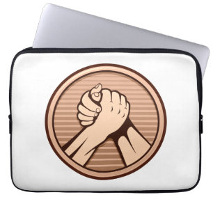 Capa Para Notebook Bronze da luta do braço
