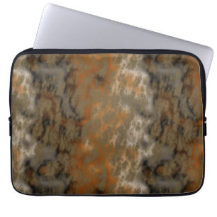 Capa Para Notebook Bronze e Abstrato de Mármore de Cobre
