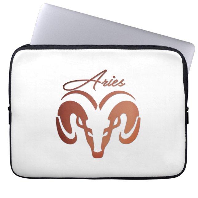 Capa Para Notebook Bronze toca Ram Zodiac (Frente)