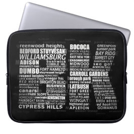 Capa Para Notebook Brooklyn BK, Nova Iorque, Word Art