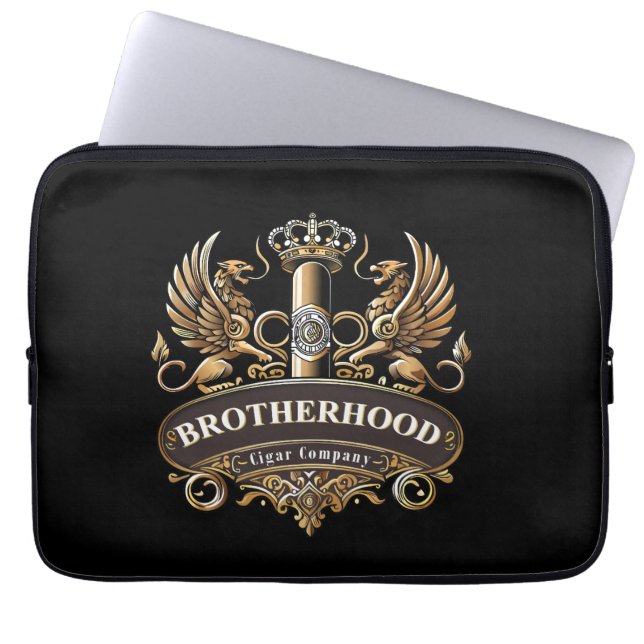 Capa Para Notebook Brotherhood Cigar Company Laptop Sleeve (Frente)
