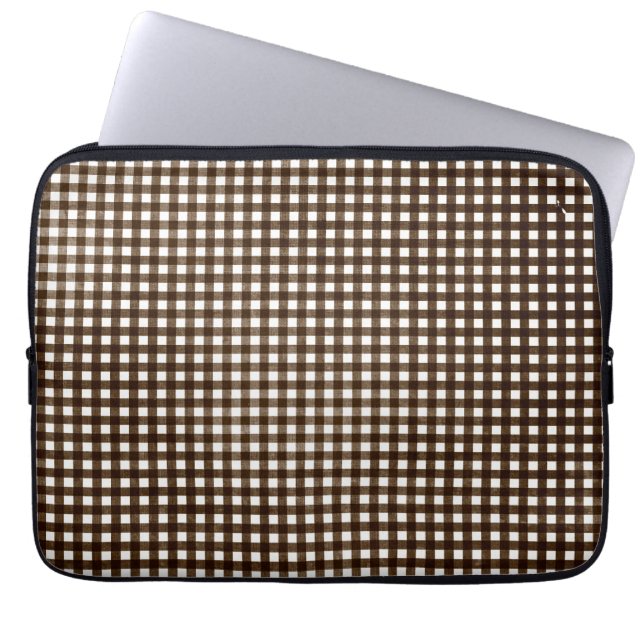 Capa Para Notebook Brown Gingham (Frente)