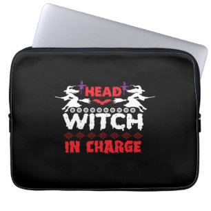Capa Para Notebook Bruxa Chefe Halloween no Comando Aniversário