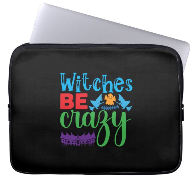 Capa Para Notebook Bruxa das Halloween Ser Louca (Frente)