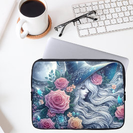Capa Para Notebook Bruxa Rosa Celestial Paisagem dos Sonhos