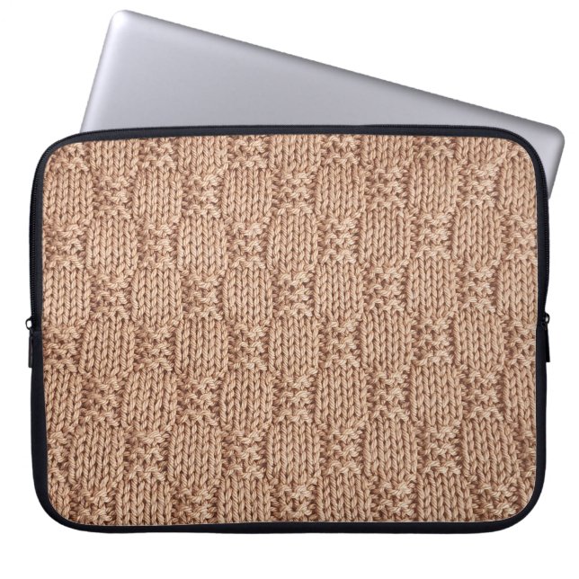 Capa Para Notebook Bubble Knit Stitch Patterch de Shirley Taylor (Frente)