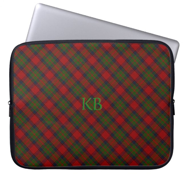 Capa Para Notebook Buccleuch Oficial Tartan com monograma / nome (Frente)