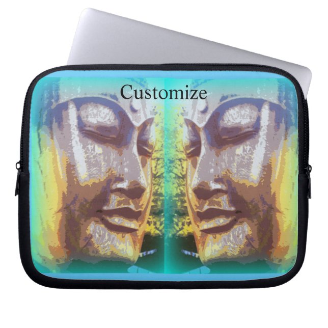 Capa Para Notebook Buddha faces Thunder_Cove (Frente)