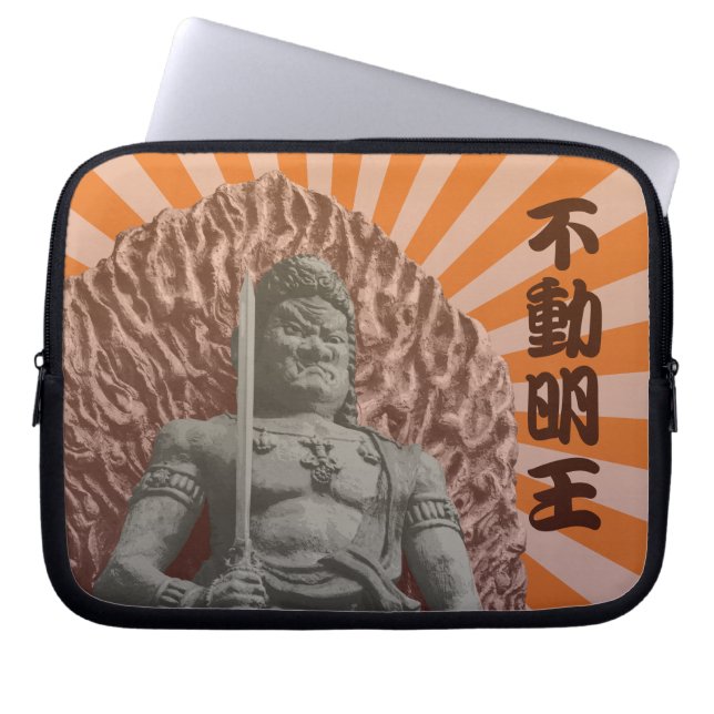 Capa Para Notebook Budista Deity Fudo Myo-o-Arte Pop japonesa (Frente)