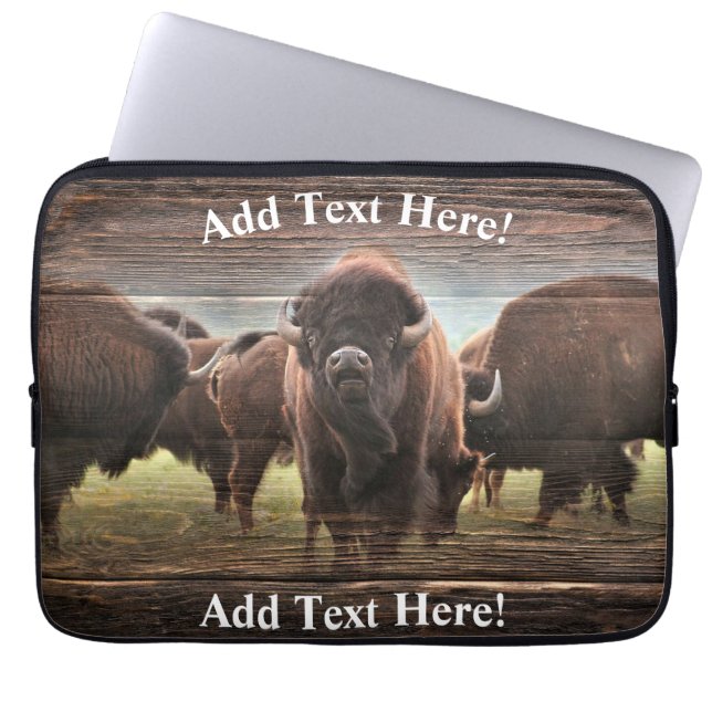 Capa Para Notebook Buffalo Herd (Frente)