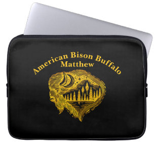 Capa Para Notebook Buffalo Silhouette com Montanhas Design