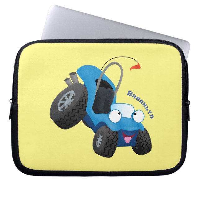 Capa Para Notebook Buggy duna em forma de cartoon de veículos rodoviá (Frente)