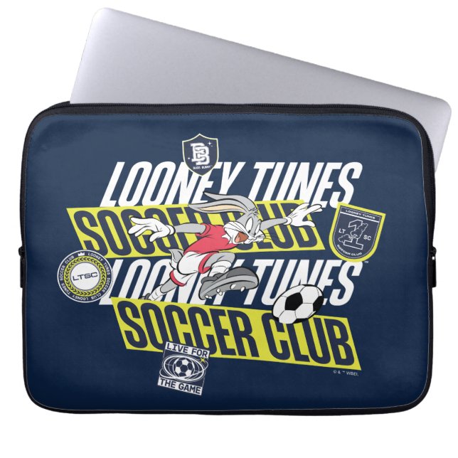 Capa Para Notebook BUGS BUNNY™ LOONEY TUNES™ Clube de Futebol (Frente)