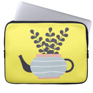 Capa Para Notebook Bule simples moderno com pastel vegetal