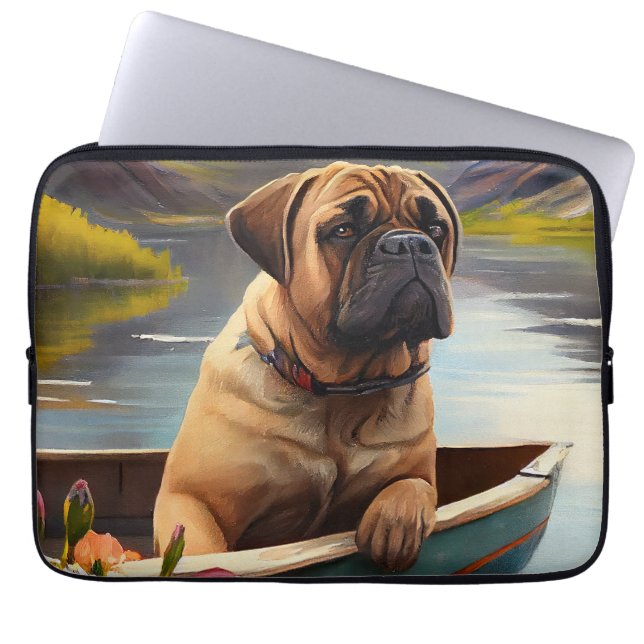 Capa Para Notebook Bullmastiff em um remo: Uma aventura cênica (Frente)
