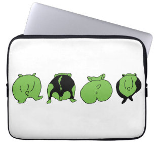 Capa Para Notebook Bumbuns de Hamster Verde