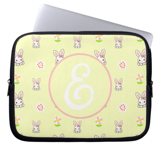 Capa Para Notebook Bunny Bloom Delight (Frente)