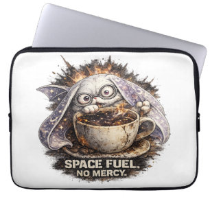 Capa Para Notebook Bunny de Combustível Espacial Fofo Café Halloween