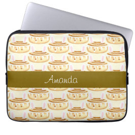 Capa Para Notebook Bunny Sweet Dessert Cinnamon Bun