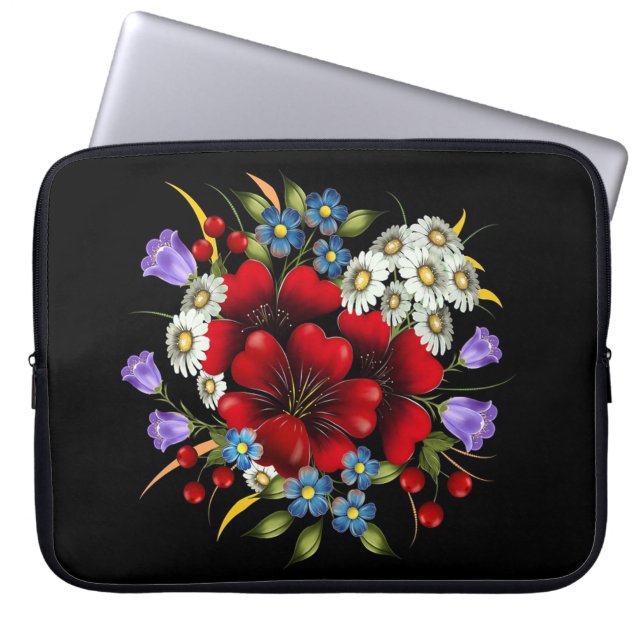 Capa Para Notebook Buquê das flores da primavera (Frente)