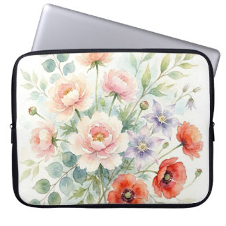 Capa Para Notebook Buquê de Flores Silvestres de Jardim de Campo em A