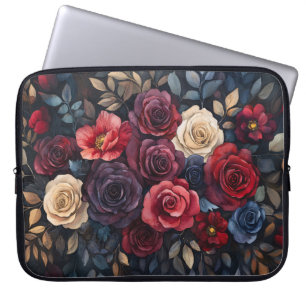 Capa Para Notebook Buquê de Rosa de Aquarela deixa colorido