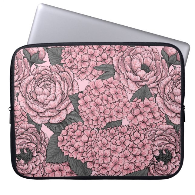 Capa Para Notebook Buquê Floral a rosa (Frente)