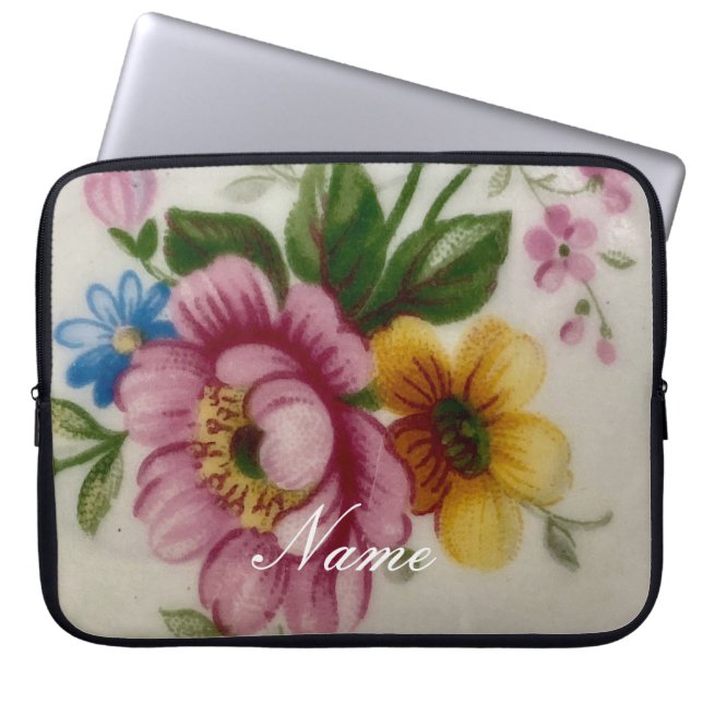 Capa Para Notebook Buquê Floral da Taça Tea (Frente)
