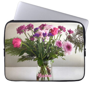 Capa Para Notebook Buquê Mama Colorida no Dia da Mãe + Opção Personal
