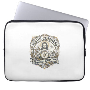 Capa Para Notebook Bússola de Jesus Direção Espiritual Bússola de Jes