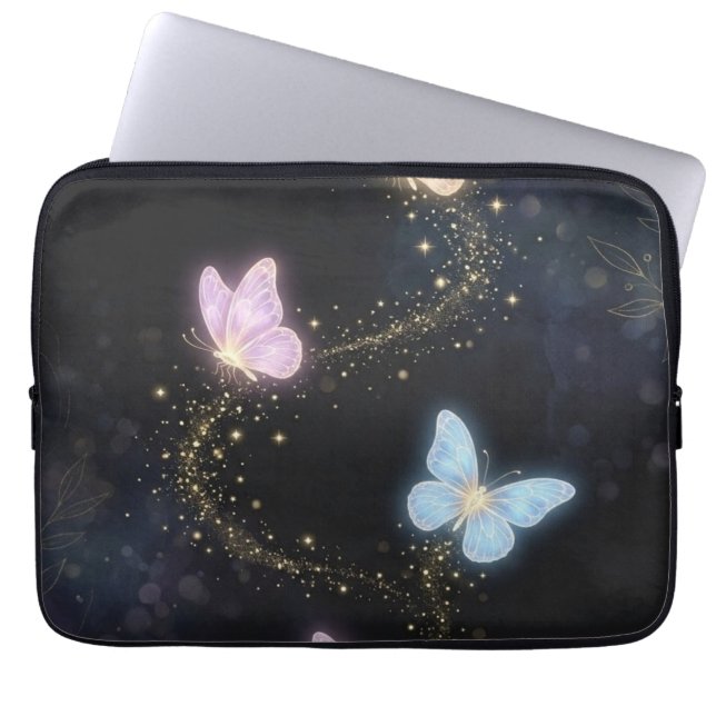 Capa Para Notebook Butterfly Pouch Bag – Magical Colorful Butterflies (Frente)