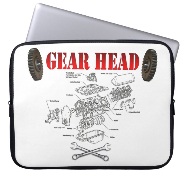 CAPA PARA NOTEBOOK CABEÇA DE ENGRENAGEM (Frente)