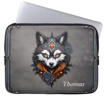 Cabeça de lobo majestoso, terminada em profundidad