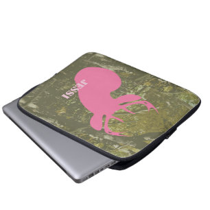 Capa Para Notebook Cabeça dos cervos & saco cor-de-rosa dos