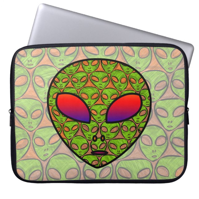 CAPA PARA NOTEBOOK CABEÇA ESTRANGEIRA (Frente)